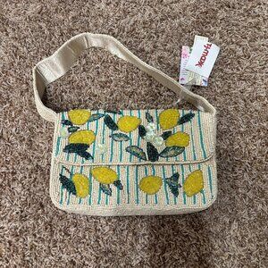 VIRAL Lemon Beaded Bag Made in India